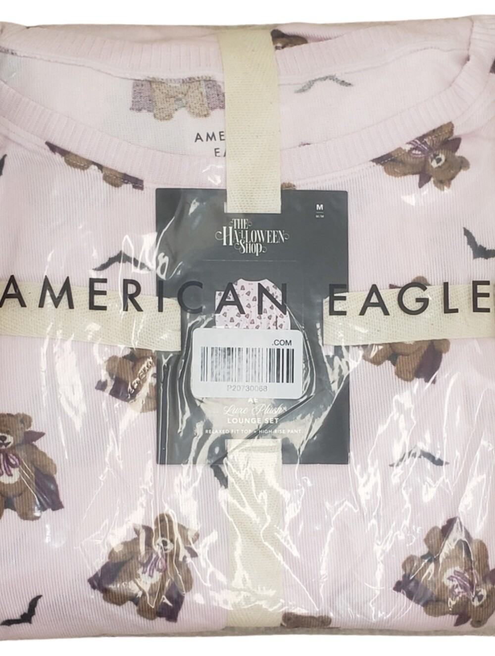 AMERICAN EAGLE Lounge Set Luxe Plush Top & Pants Halloween NWT